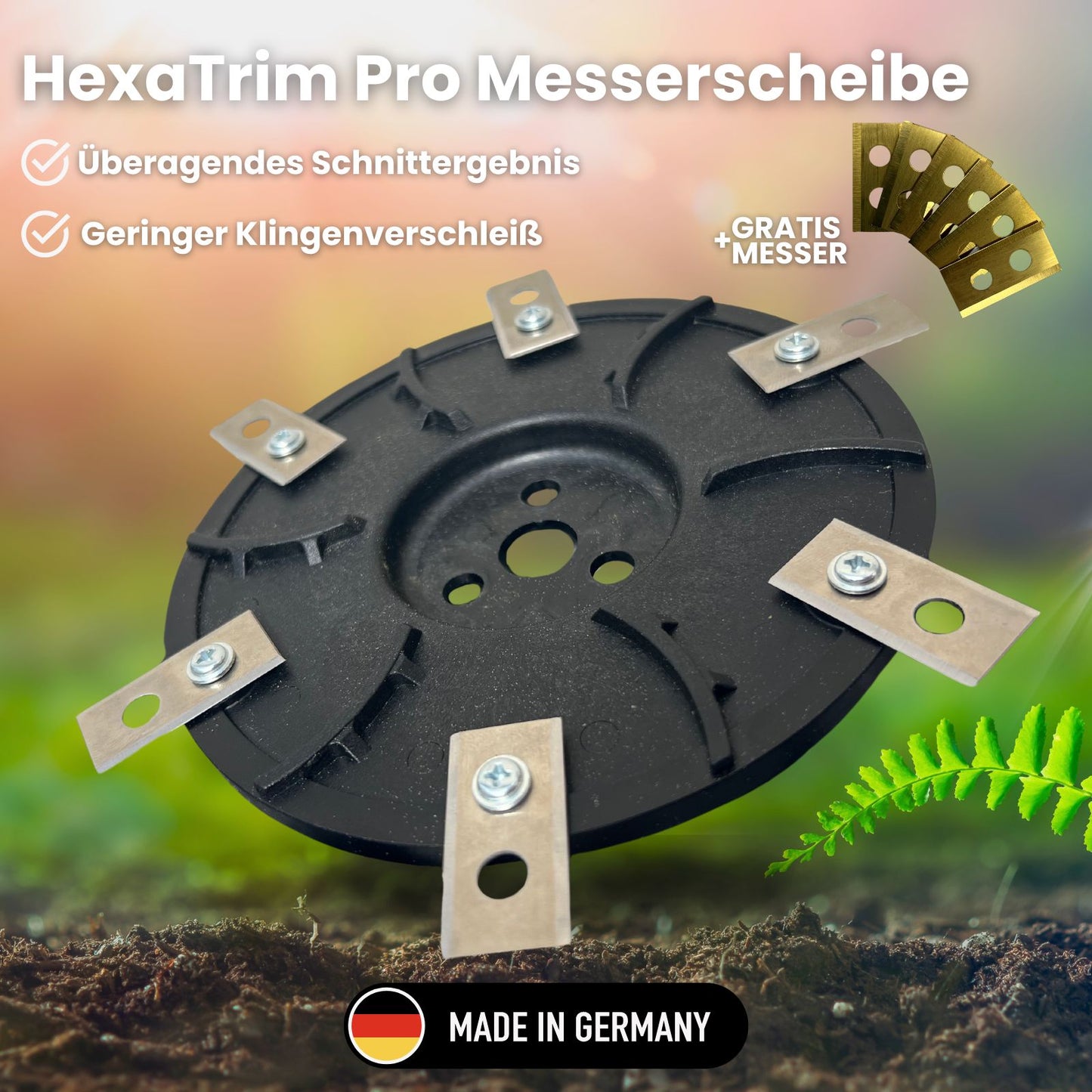 HexaTrim Pro Messerscheibe + 6 GRATIS Messer