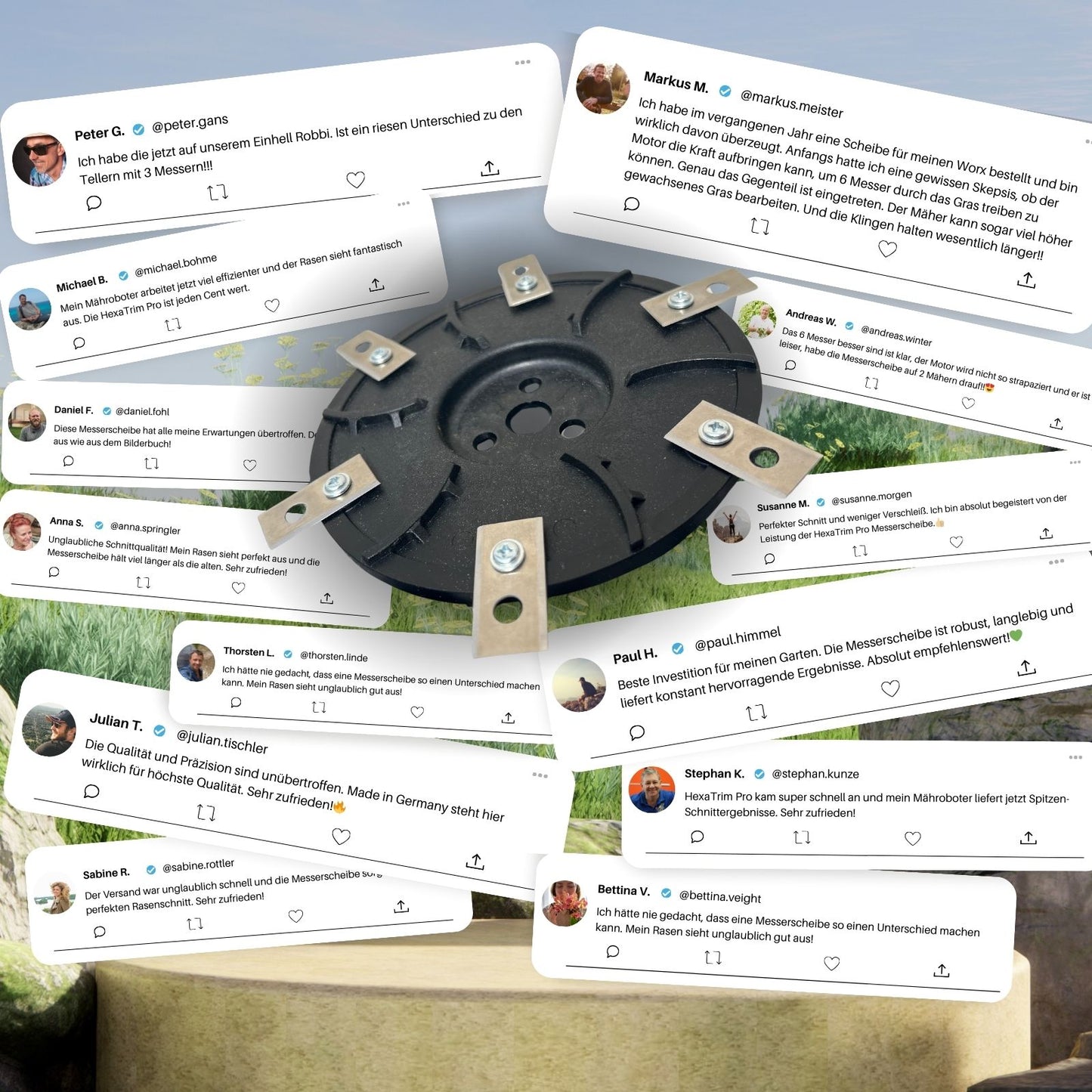 HexaTrim Pro Messerscheibe + 6 GRATIS Messer